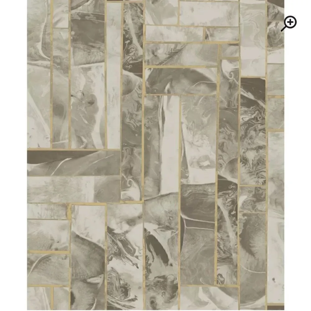 York Wallcoverings, Candice Olson's Natural Splendor, Taupe and Gold, NWT